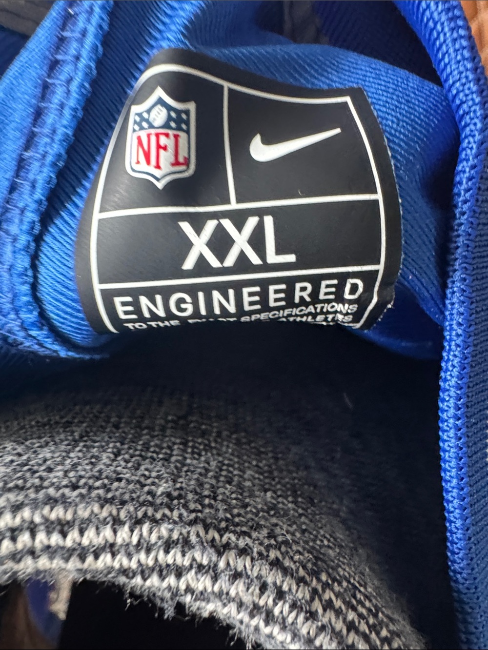 NFL Royal Blue #21 Seattle Seahawks Patch Football Jersey - Picture 5 of 5